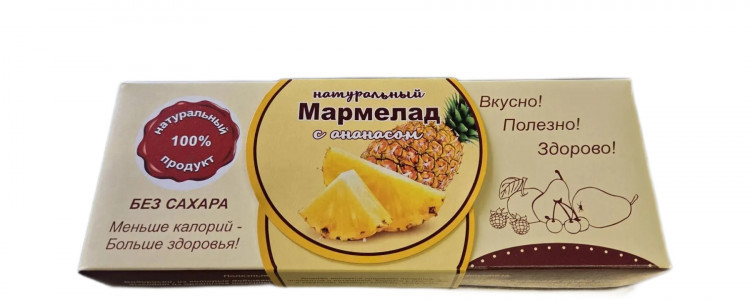  Мармелад натуральный "Ананас" 140г  в Миассе