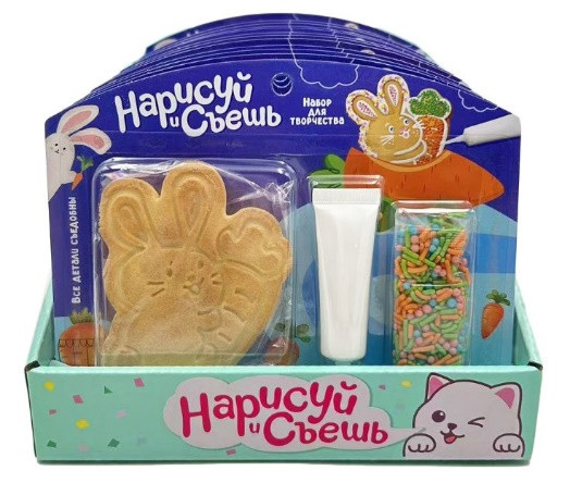  Набор для творчества Нарисуй и съешь "Зайка" (блок 12шт 59г) в Миассе