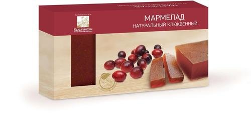  Мармелад пластовый 210г клюквенный в Миассе
