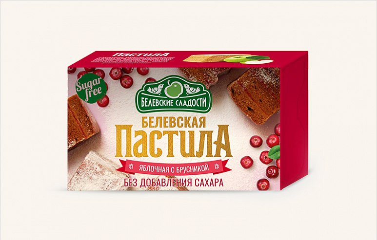  Пастила  200г диетическая с КЛЮКВОЙ, НОВЫЙ ФОРМАТ (4*50г)    в Миассе