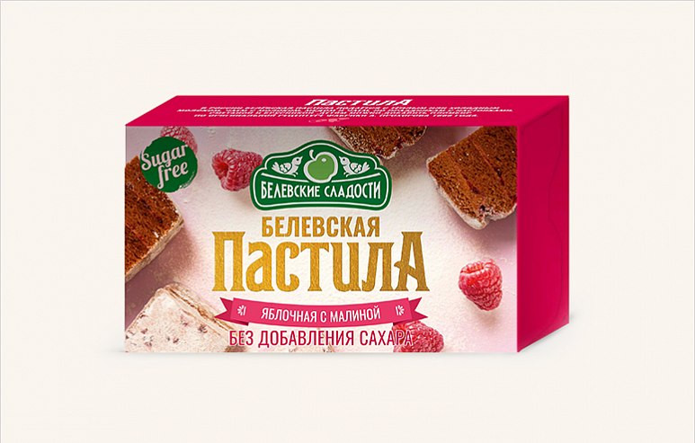 Пастила  200г диетическая с МАЛИНОЙ, НОВЫЙ ФОРМАТ (4*50г)   в Миассе