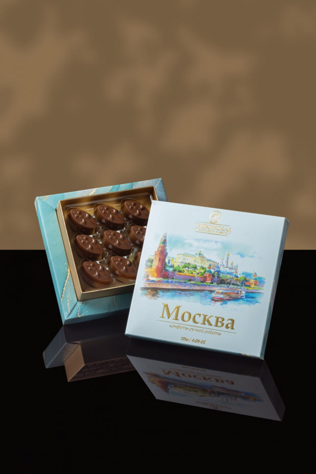  Пушкинская фабрика Конфеты Миндаль (Москва), 115г(голубая коробка) в Миассе