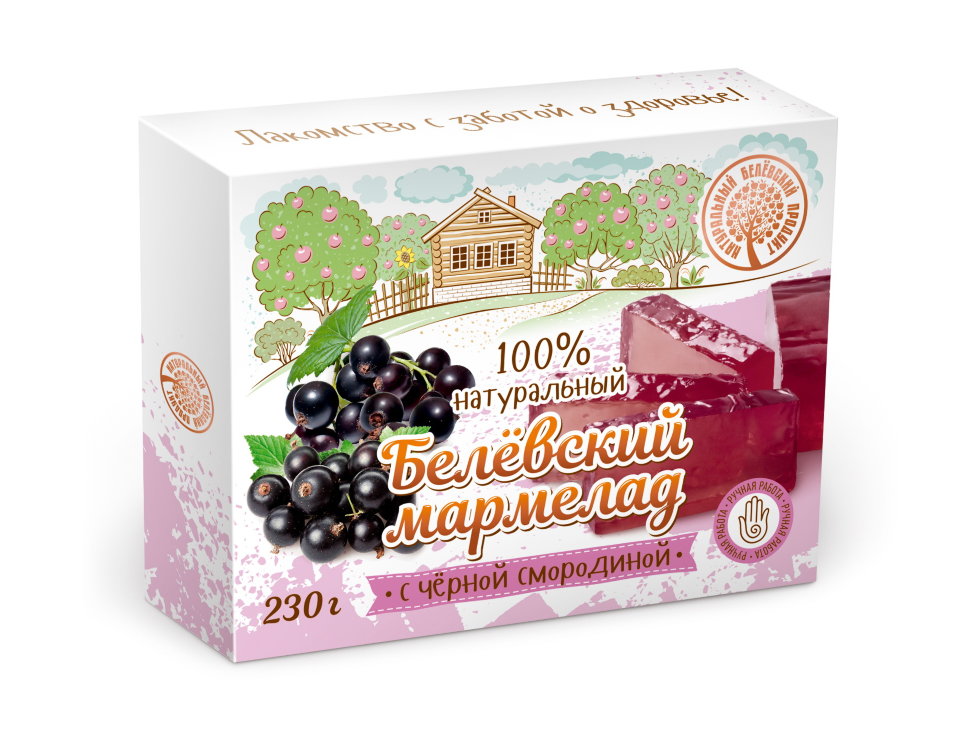  Мармелад белевский "Черная смородина" 230г в Миассе