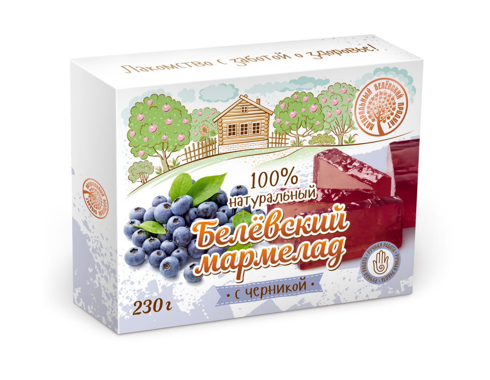  Мармелад белевский "Черника" 230г в Миассе