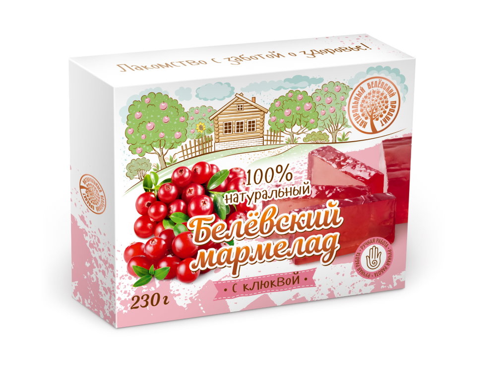  Мармелад белевский "Клюква" 230г в Миассе