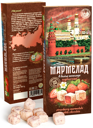 Сладарт Мармелад Клубничный в белом шоколаде, 150г   в Миассе